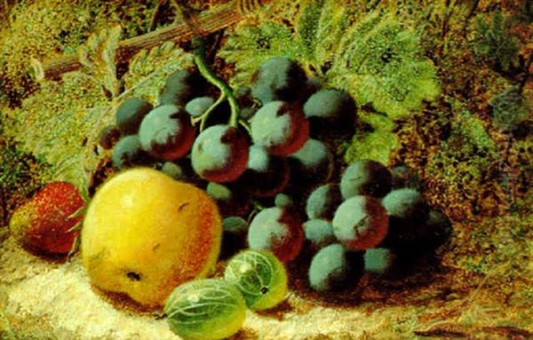 Fruits By A Mossy Bank - view 1