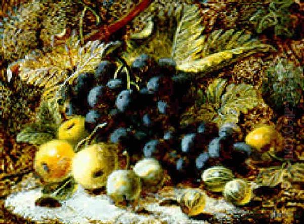 Grapes, Apples, Greengages And Gooseberries - view 1