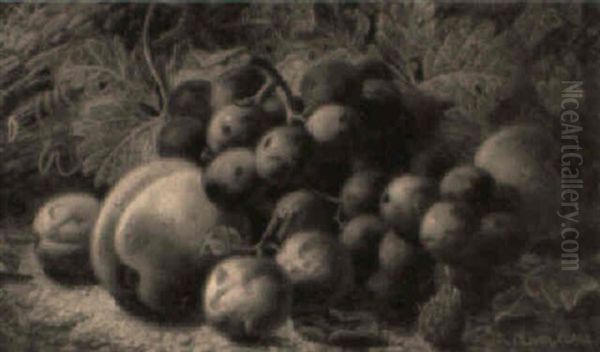 Fruit On A Leafy Bank - view 1