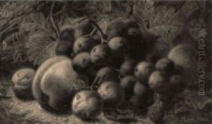 Fruit On A Leafy Bank by Oliver Clare