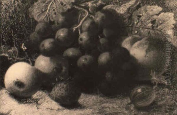 Still Life With Grapes, Apples And A Strawberry - view 1
