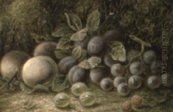 Grapes, Plums, Gooseberries, Raspberries And Apples - view 1