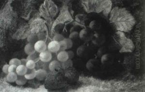 Still Life With Grapes And Strawberries by Oliver Clare