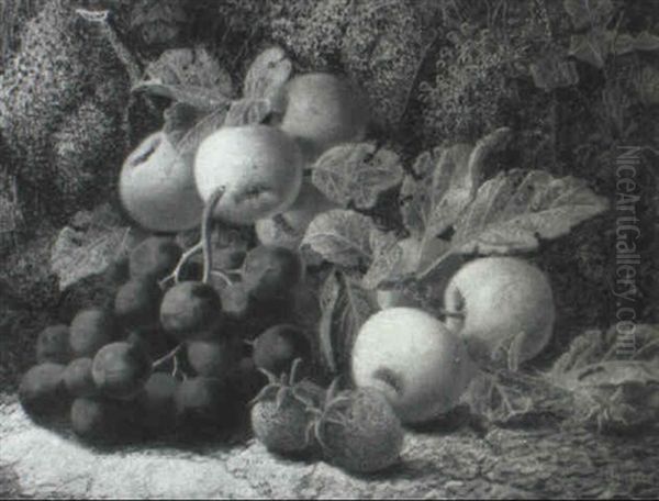 Still Life With Grapes, Apples And Strawberries - view 1