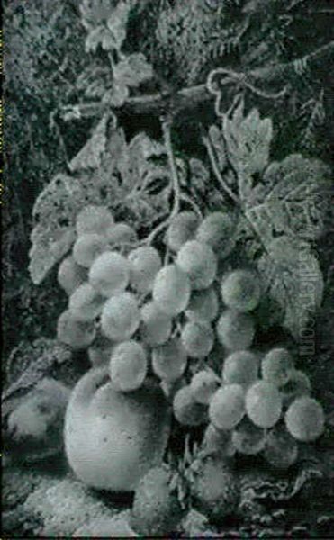 Still Life Of Grapes, Strawberries, A Peach And A Plum - view 1