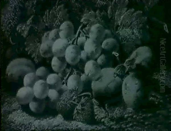 Still Life Of Grapes, Plums And Strawberries - view 1