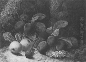 Still Life Of Plums, Apples Whitecurrants And A Strawberry Still Life Of Plums, Apples Whitecurrants And A Strawberry