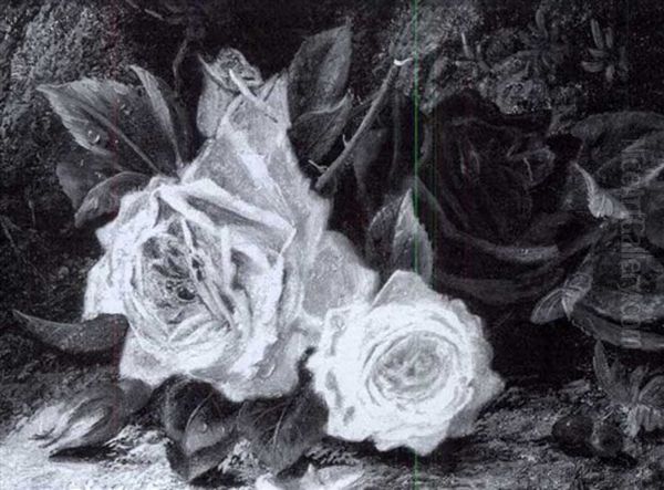 Roses By A Mossy Bank - view 1