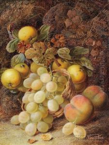 Still Life With Fruit On A Mossy Bank