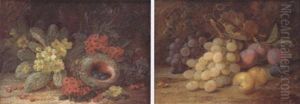 Still Life With Grapes, Apples And Plums by Vincent Clare