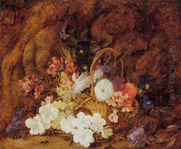 Still Life With Flowers In Basket - view 1