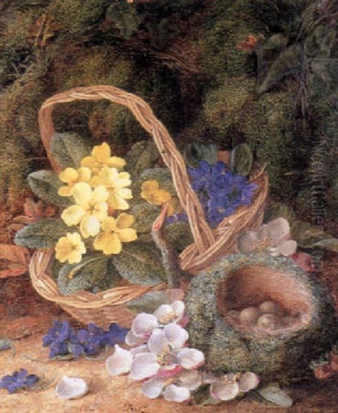 Still Life With A Bird's Nest And Spring Flowers - view 1