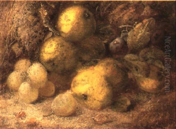 Still Life With Apples And Grapes - view 1