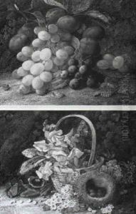 Still Life Of Snap Dragons And Other Flowers With A Birds Nest On A Bank Still Life Of Snap Dragons And Other Flowers With A Birds Nest On A Bank