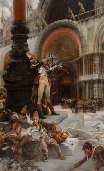 Napoleon's Troops In Front Of San Marco, Venice - view 1