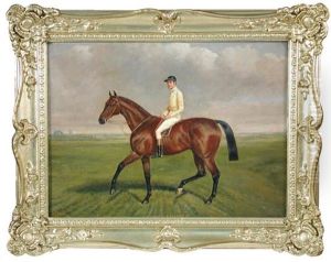 The Racehorse "ormonde" With Fred Archer Up On Newmarket Heath by Albert Clark