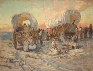 Covered Wagons by Alson Skinner Clark