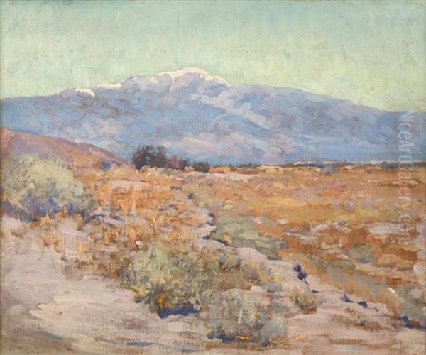 Snow-covered Mt. San Jacinto In A Landscape - view 1