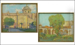 The Church Of San Francisco, Guadalajara, Mexico (2 Works) by Alson Skinner Clark