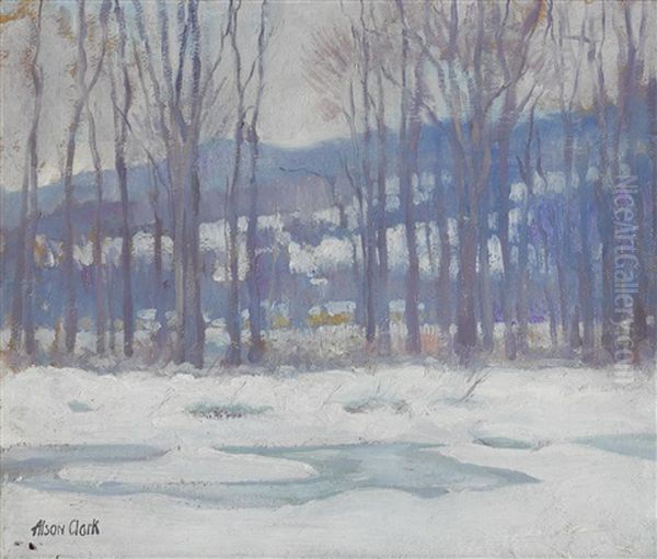 Snow Scene, Duxbury, Massachusetts - view 1
