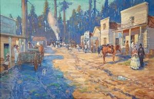 The Passing Of The Pony Express, Arrival Of The First Passenger Train At Truckee, May 11