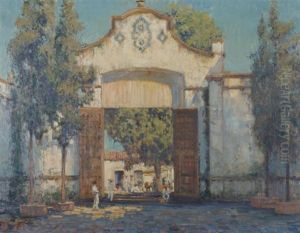 Cathedral Gate, Cuernavaca, Mexico by Alson Skinner Clark