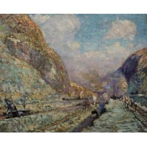 Building The Railroad, Panama by Alson Skinner Clark