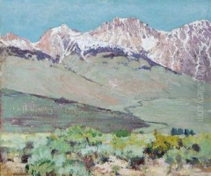 Snow Capped Mountain Landscape by Alson Skinner Clark