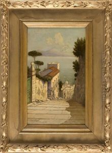 Mt. Vesuvius From Naples by C. Myron Clark