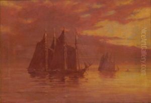 Ship At Sunset