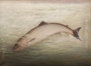 Salmon On A Line by C. Myron Clark