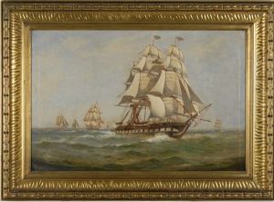 Full-rigged Ships Under Sail by C. Myron Clark