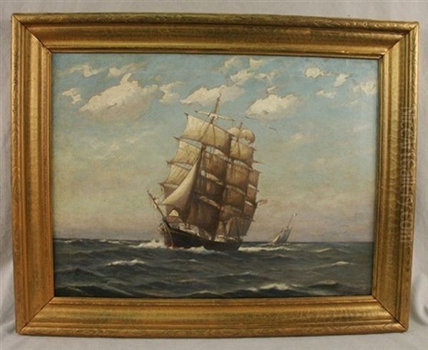 American Ship In Full Sail - view 1