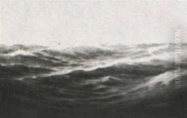 Distant Clippership In Heavy Seas - view 1