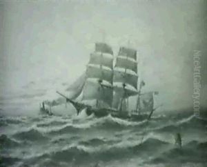 Sailing Ship And Tug At Dawn Sailing Ship And Tug At Dawn