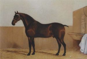 Pferd Im Stall by Frederick Albert Clark