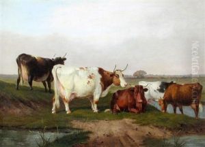 Cattle Watering by James Clark