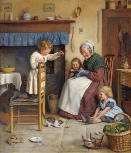 Teasing The Kitten by Joseph Clark