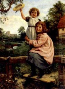 Sisters Greeting A Visitor To The Farm by Joseph Clark