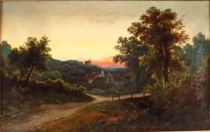 Landscape With Bridge And Village
