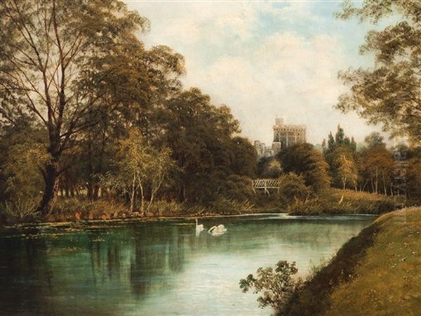 Windsor Castle With River Thames - view 1