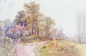 Extensive Country Landscape by Octavius Thomas Clark