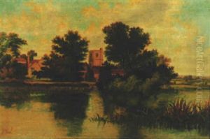 Bray Church, Thames by Octavius Thomas Clark