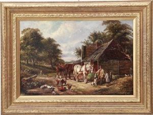The Daily Chores On The Farm by Samuel Joseph Clark