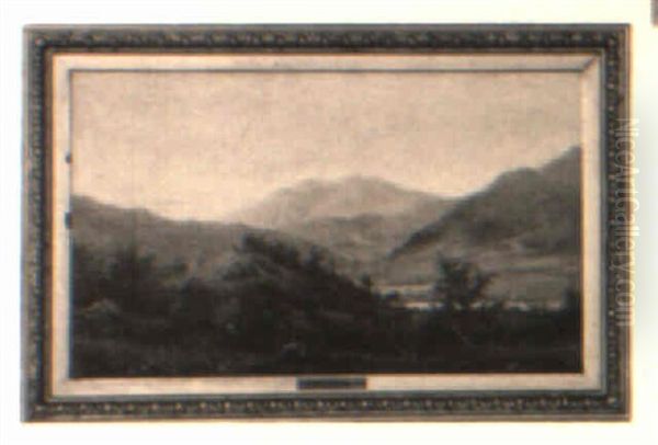 Figures In A Mountainous Landscape - view 1