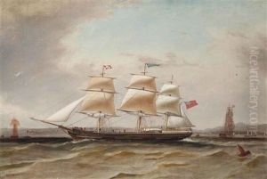 The John Kerr Co.'s John Ferguson Off The Tail Of The Bank On The Clyde, Possibly On Her Maiden Voyage