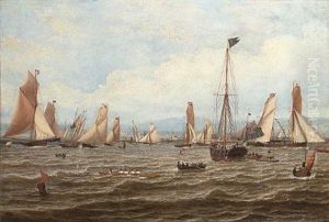 The 1835 Royal Northern Club Regatta Off Greenock by William Clark