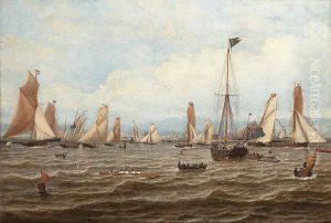 The 1835 Royal Northern Club Regatta Off Greenock by William Clark