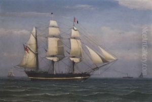 An Outward Bound Barque Off The Firth Of Clyde