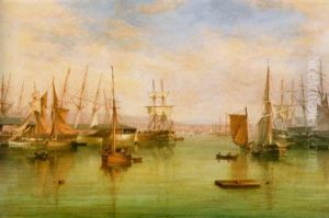 Shipping Inside The West Harbour, Greenock